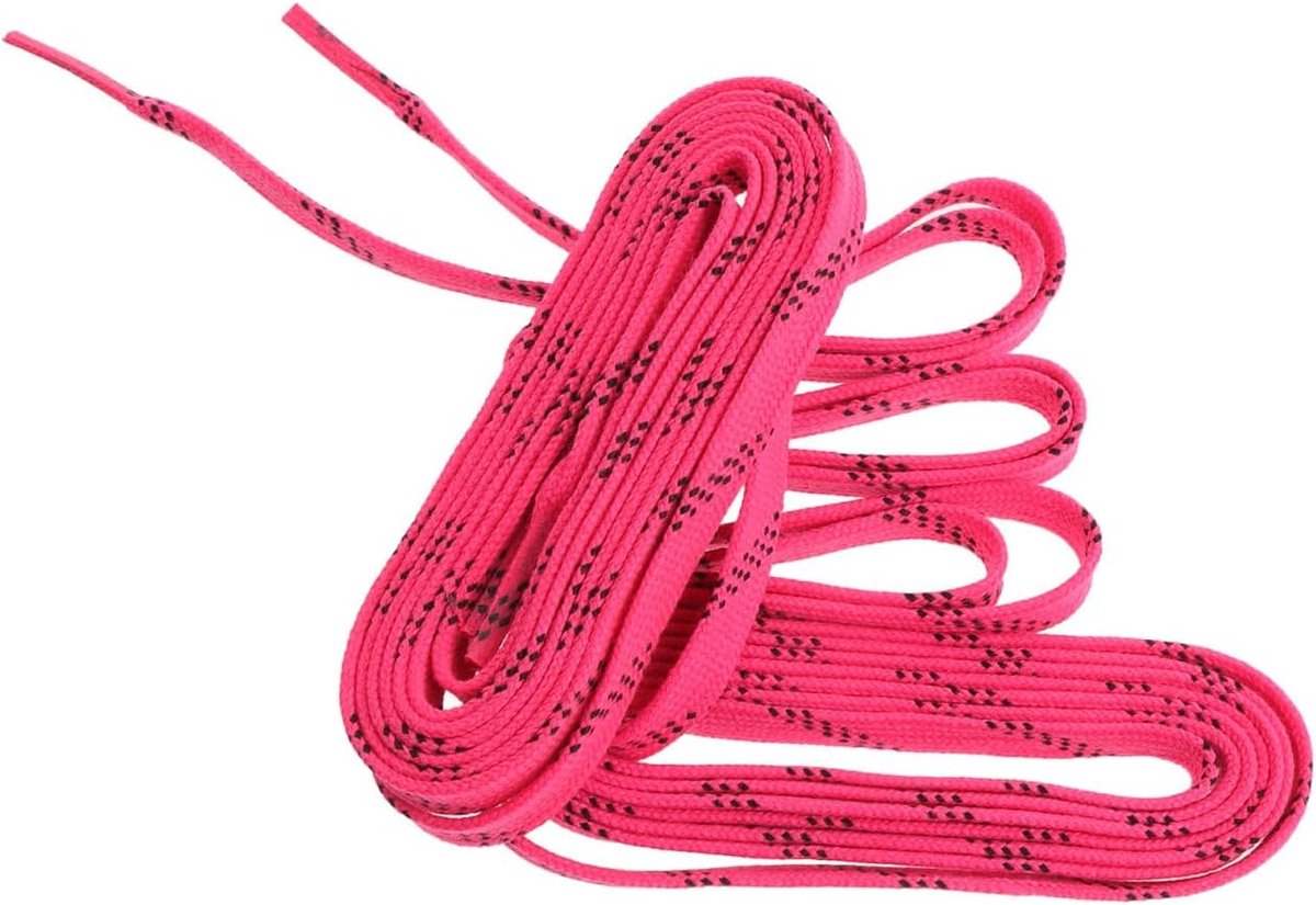 Angoily 1 pair of waxed ice hockey laces, durable polyester laces for skates and hockey shoes, flat replacement laces - ShopVlot