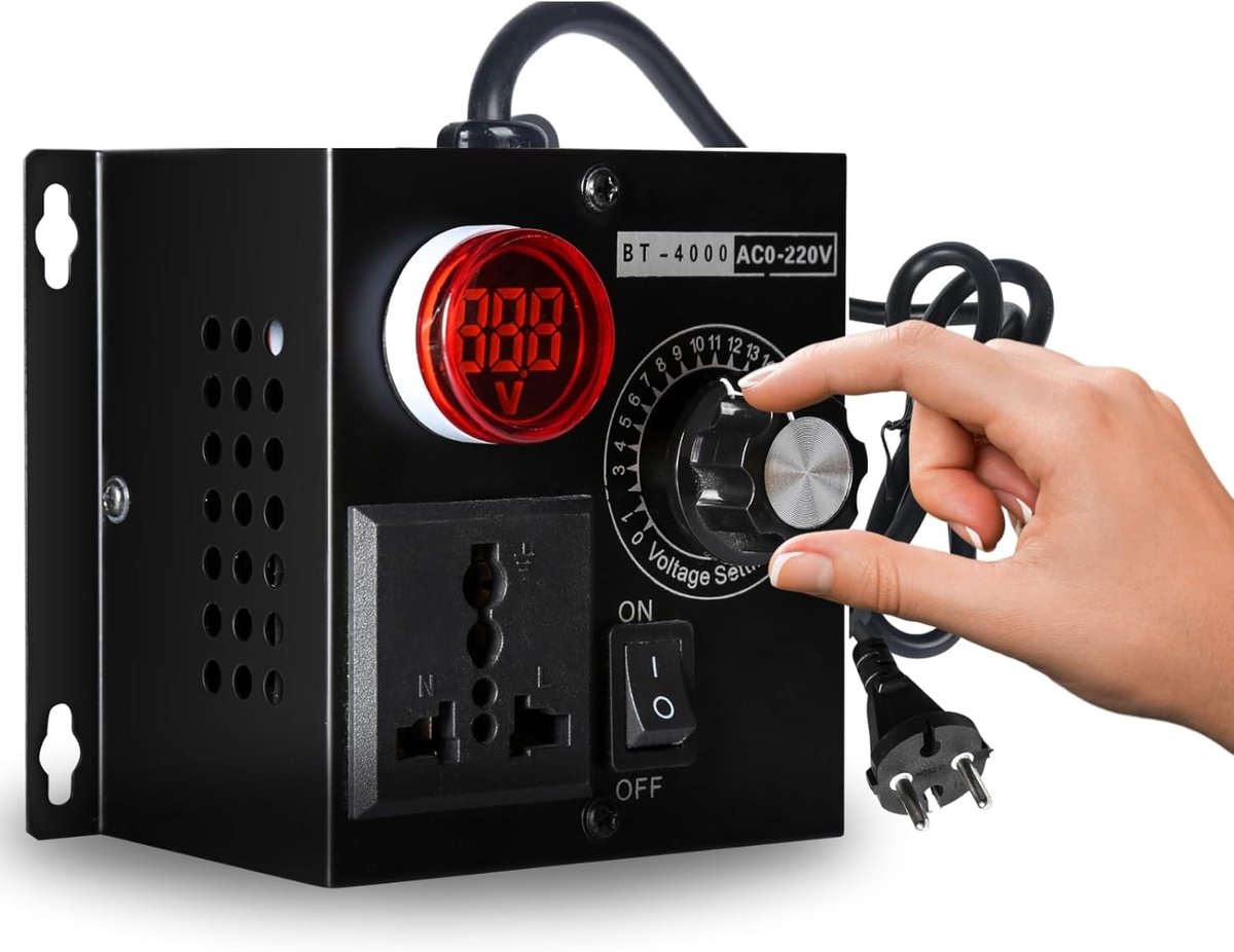 DEWIN Voltage Regulator, Speed Controller, 230 V Motor, AC 220 V, 4000 W, SCR Voltage Regulator, Motor, Fan, Speed - ShopVlot