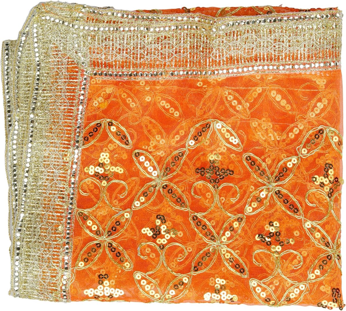 Chunari Artificial Silk Pooja Chunari(Size:-40"X20") Chunni Puja Indian Traditional Festival Laxmi Poojan Navratri - ShopVlot