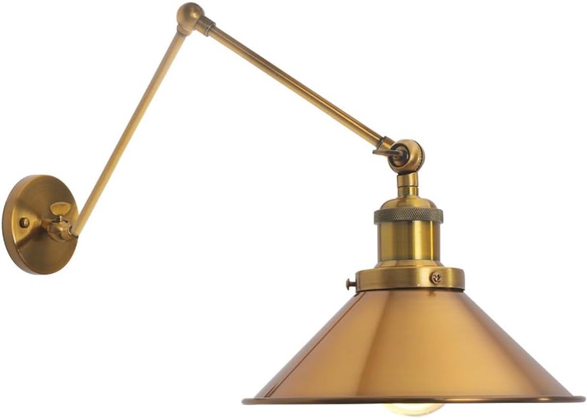 Industrial Swing Arm Retro Antique Wall Lamp, Adjustable Swing Arm Wall Lamp, E27 Industrial Wall Lamp, Wall Lamps for - ShopVlot