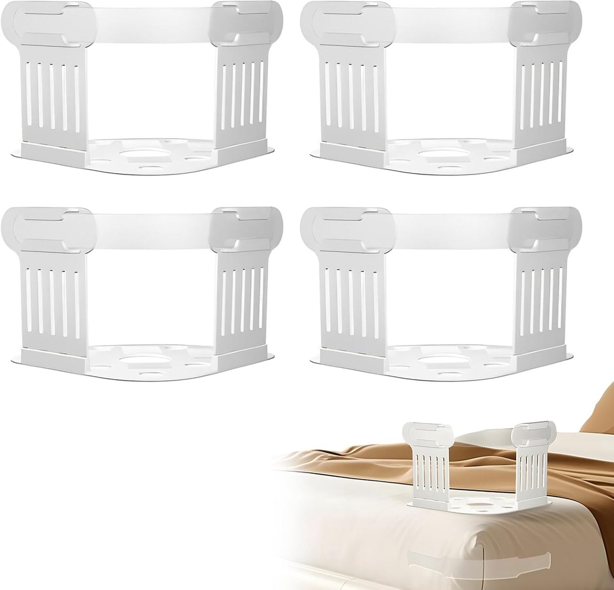 Bed Sheet Strainers, 4 Pieces Fitted Sheet Holders, Bed Sheet Holders with Bed Sheet Holders, for All Sizes - ShopVlot