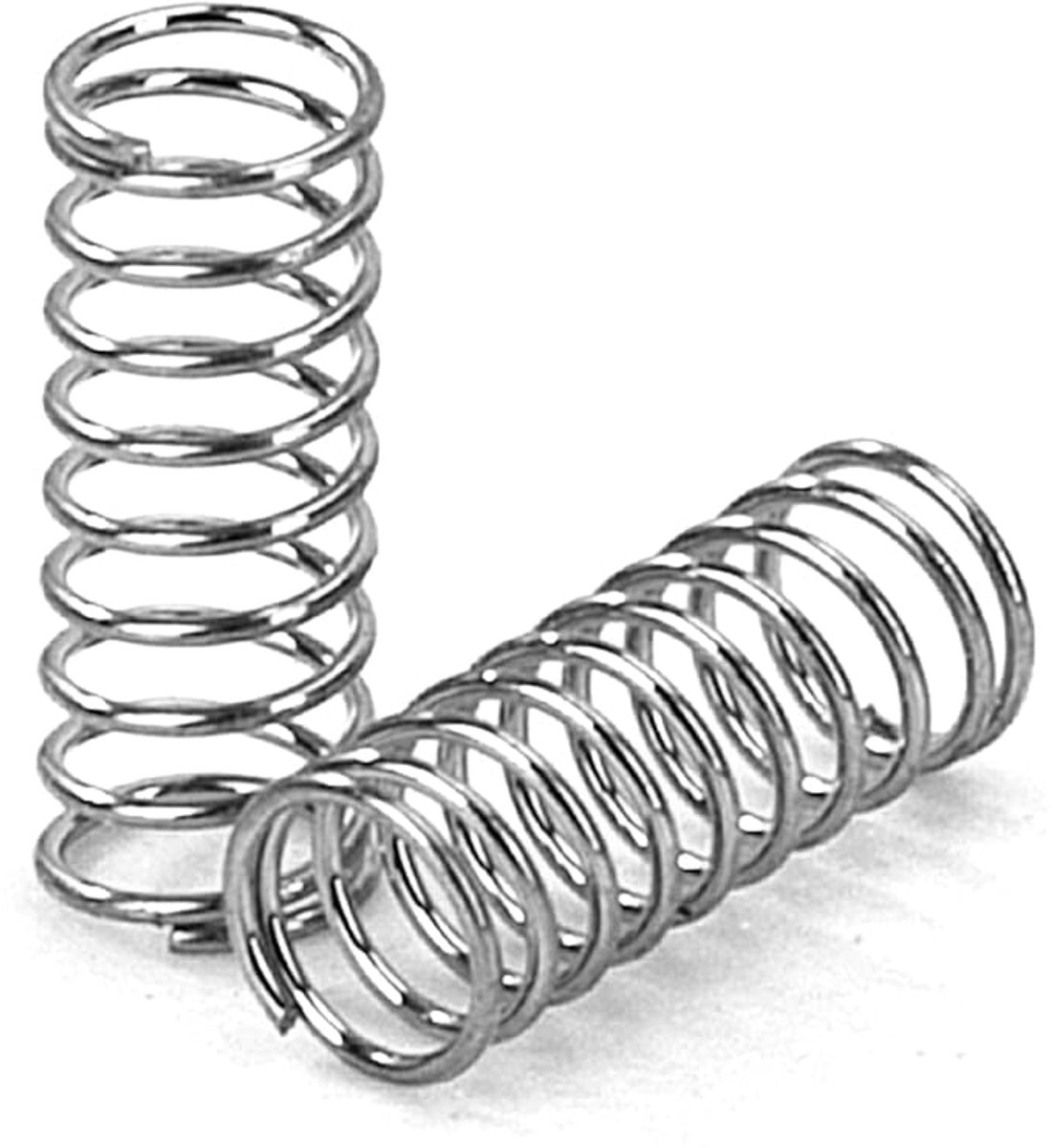 Compression spring, 5 mm, stainless steel compression springs, wire diameter 0.18 mm, outer diameter 2 mm, resilience - ShopVlot