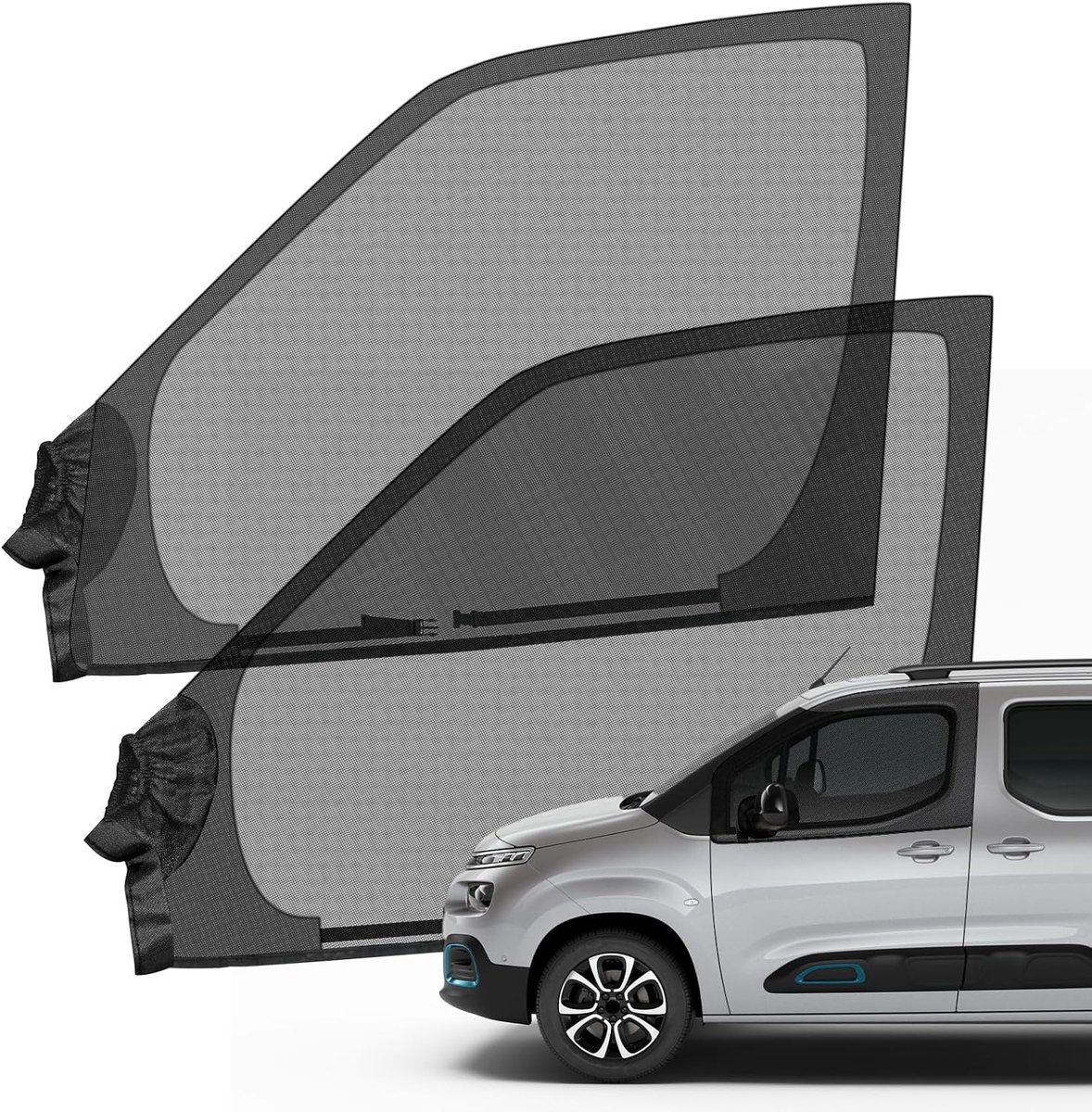 Set of 2 Replacement Magnetic Front Door Screen for Citroën Berlingo 1996-2025 Breathable Replacement for Peugeot - ShopVlot