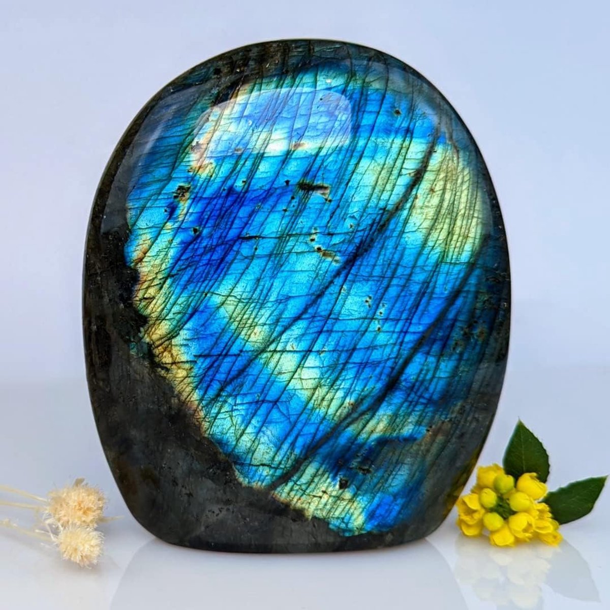 Labradorite, large natural stone, free form to place 100% handmade in our workshop, stone High Ethical Quality for - ShopVlot