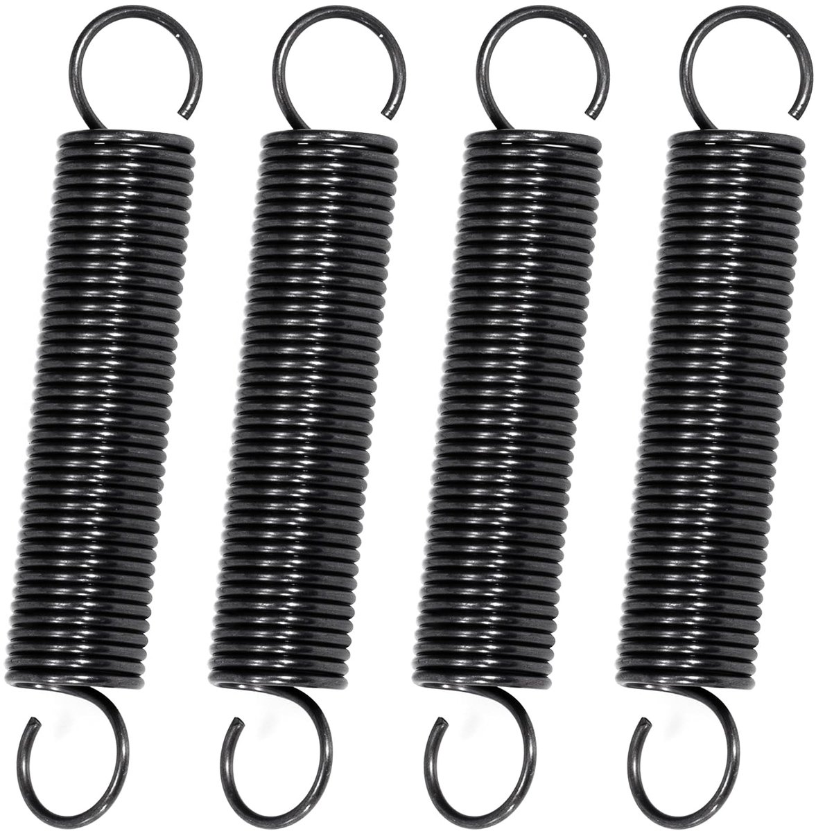 Verlengveren, 45 mm, trekveren met haken, 90 graden, pianodraadveer, buitendiameter 8 mm, draaddiameter 0,8 mm, dikte - ShopVlot