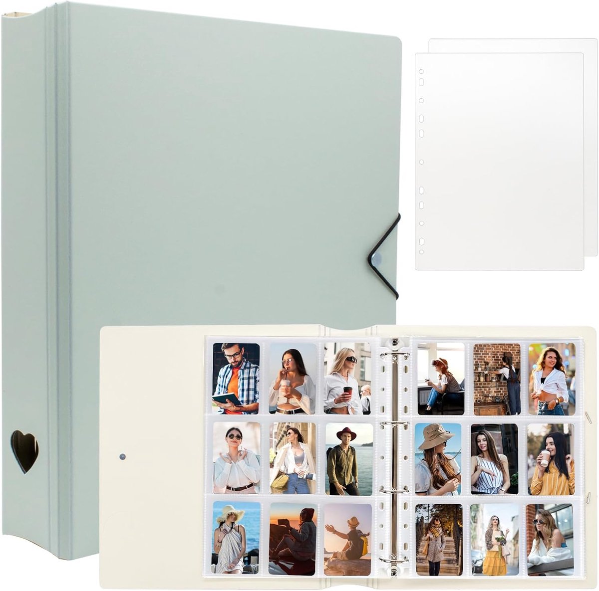 A4 Photo Album for Mini 11 12 9 8+ 8 7+ LiPlay Film, Photo Card Folder for SnapTouch PIC-300 Z2300 Photo Printer, 2x3 - ShopVlot