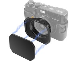 REYGEAK Metal Lens Hood for Fuji Fujifilm FinePix X100V X100F X100 X100S X100T X70 Camera Black LH-X54B + X54B Lens - ShopVlot
