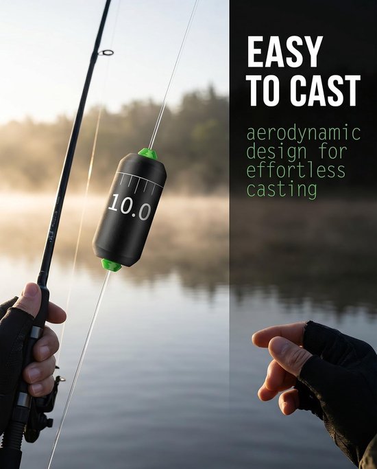 25 stuks vislood, met zeer zuivere schaal voor vissen, visaccessoires, zeevissen, surfcasting, geperforeerd lood voor - ShopVlot — afbeelding 2