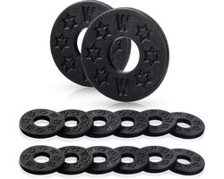 Blulu 12 Pieces Guitar Strap Locks Silicone Rubber Strap Blocks Electric Acoustic Bass Guitar Protector Accessories - ShopVlot