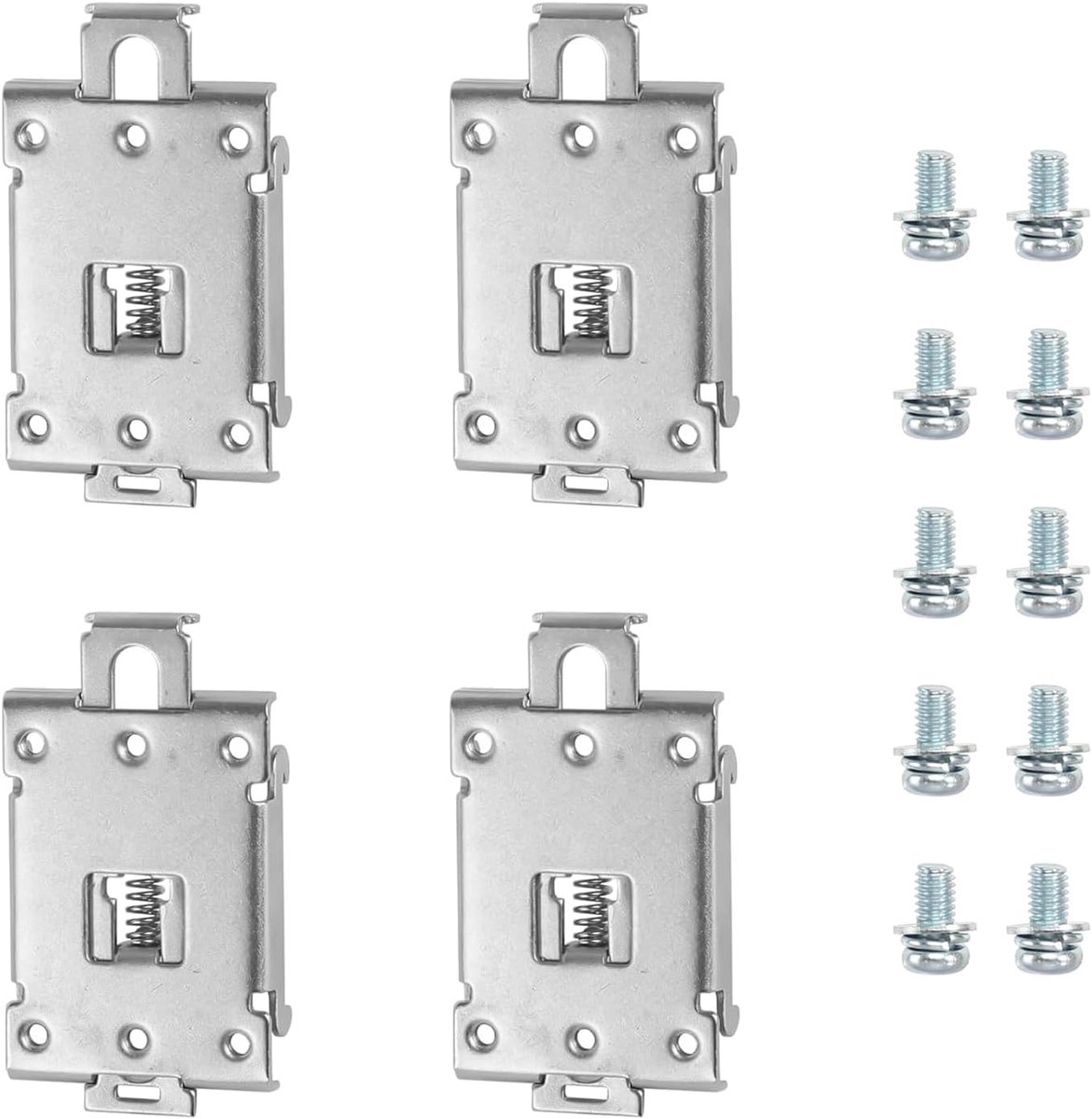4 stuks bevestigingsclips voor halfgeleiderrelais, relaishouder voor 35 mm DIN-rail, robuust en duurzaam met - ShopVlot