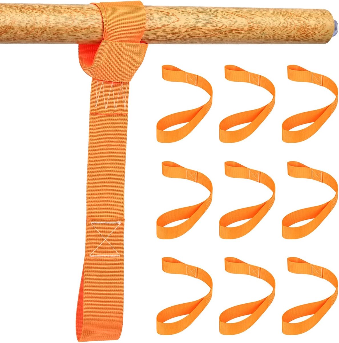 Pack of 10 Double Buckle Lashing Straps 3.8 x 44.4 cm Soft Lashing Straps for Car, Motorcycle, MTB, UTV, Load Capacity - ShopVlot