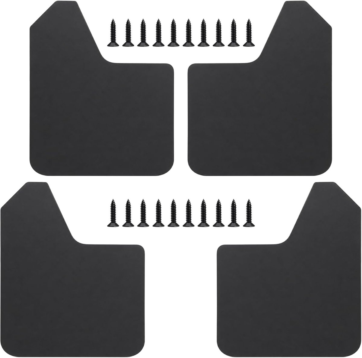 4 stuks autospatborden, spatborden, aanhanger - Spatbord voor en achter, 380 x 250 mm, spatbord voor vrachtwagens - ShopVlot