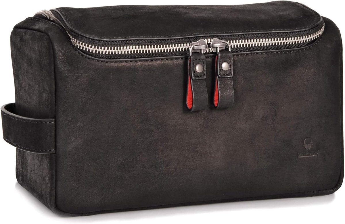 DONBOLSO Helsinki Toiletry Bag, black, vintage, L - ShopVlot