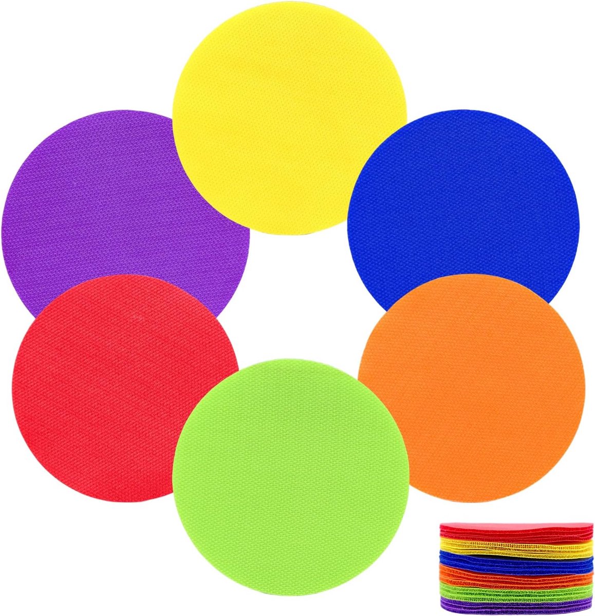 30 Pcs Floor Marks for Classrooms, Floor Spot Marker Colorful Non-Slip Floor Markers Flooring for Classrooms - ShopVlot