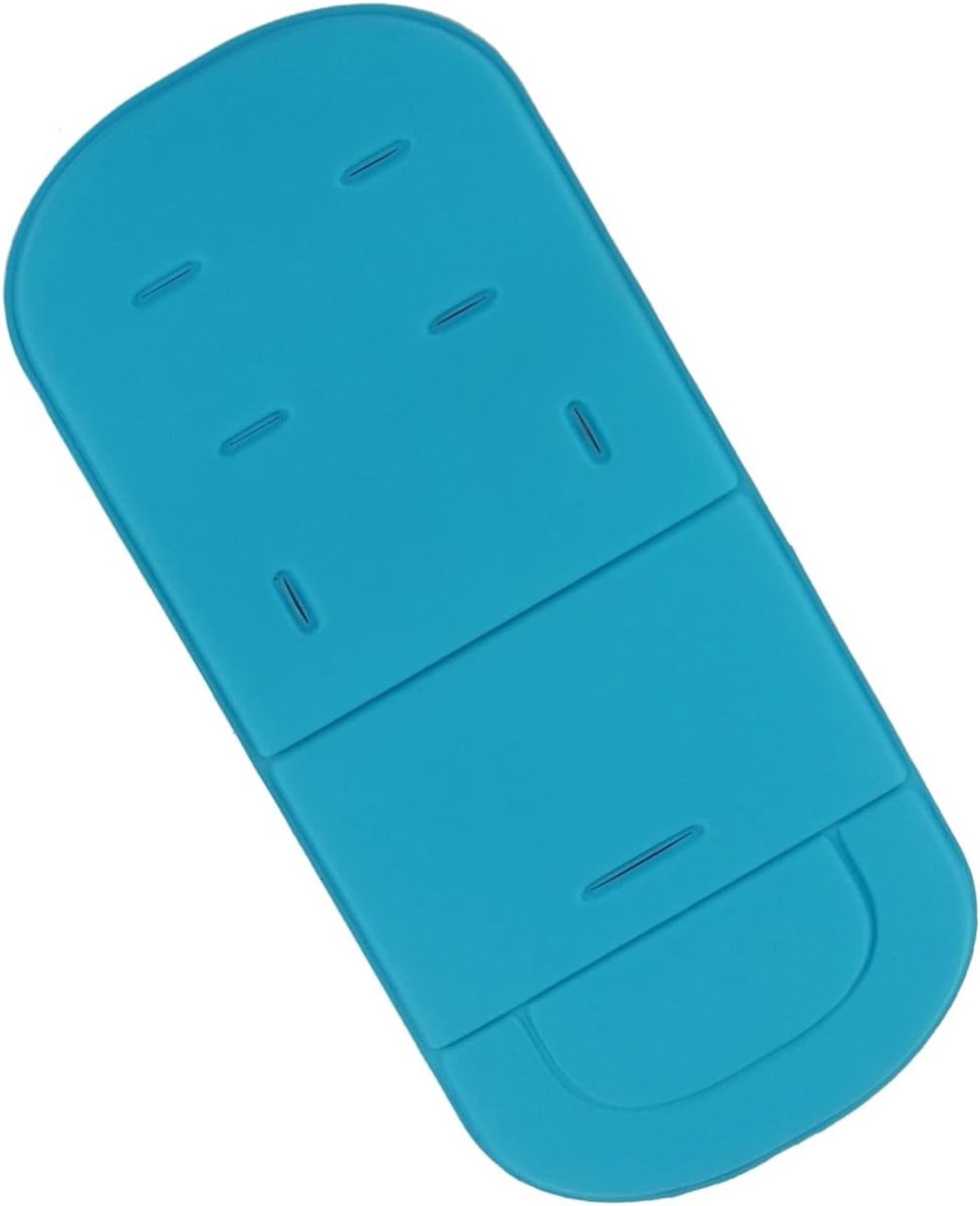 Babystoelkussen 80x34 cm - zacht ademend sky blue - universele buggy-inzet - comfortabel en huidvriendelijk - ShopVlot
