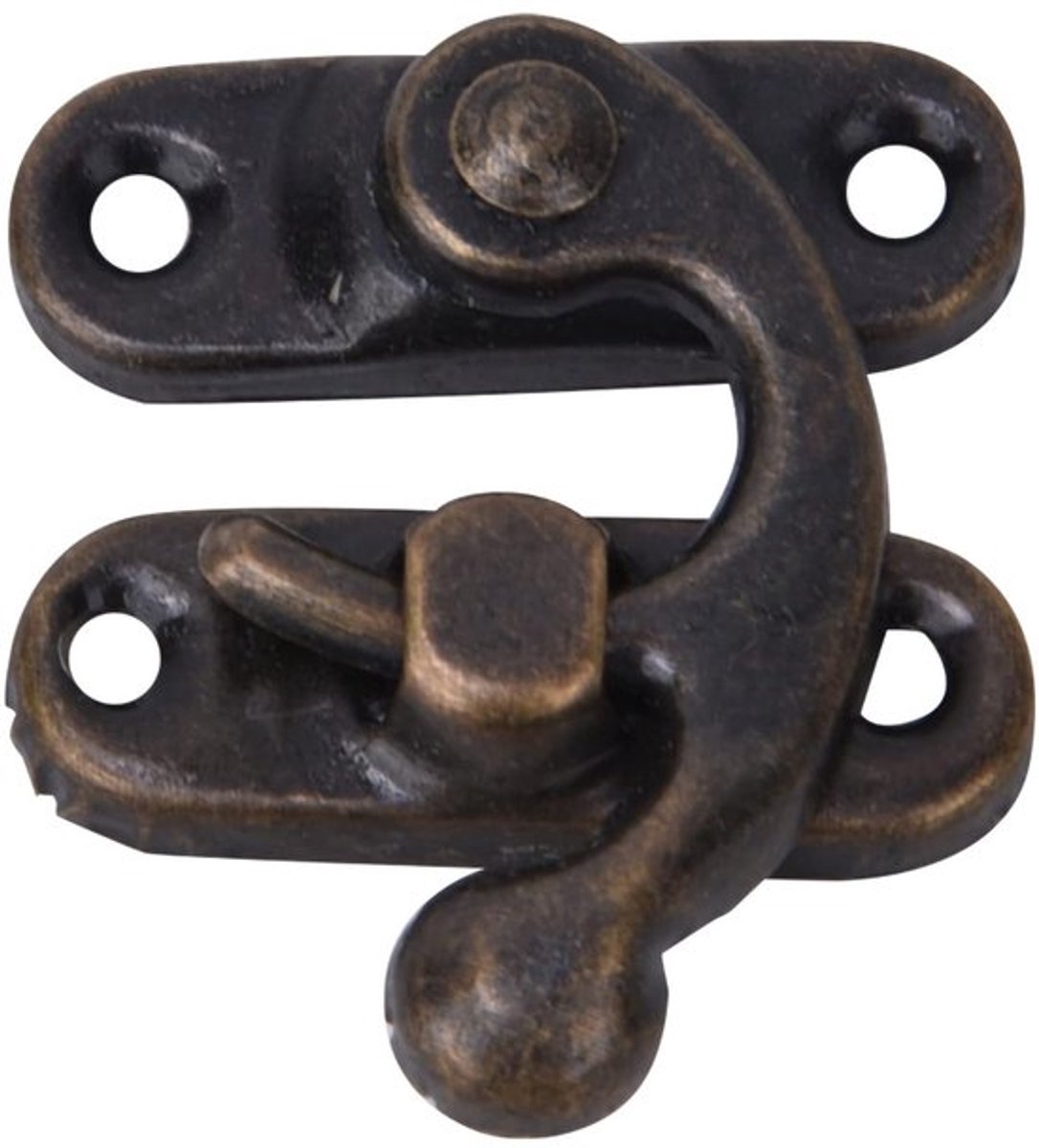 Klink Antiek Design - Hasp Haak - Toggle Sluiting - Metalen Klinken - 30 Stuks - 32mm x 28mm - Geschikt voor Kisten
