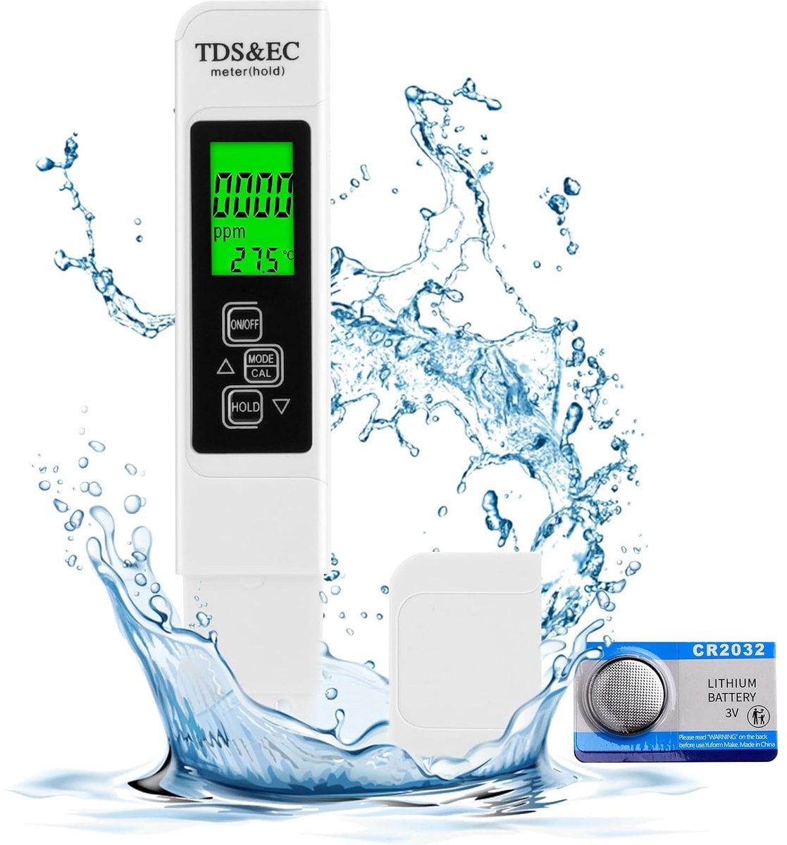 Waterkwaliteitsmeter 3-in-1 - TDS/EC/Temperatuur - Voor drinkwater en aquarium - ShopVlot