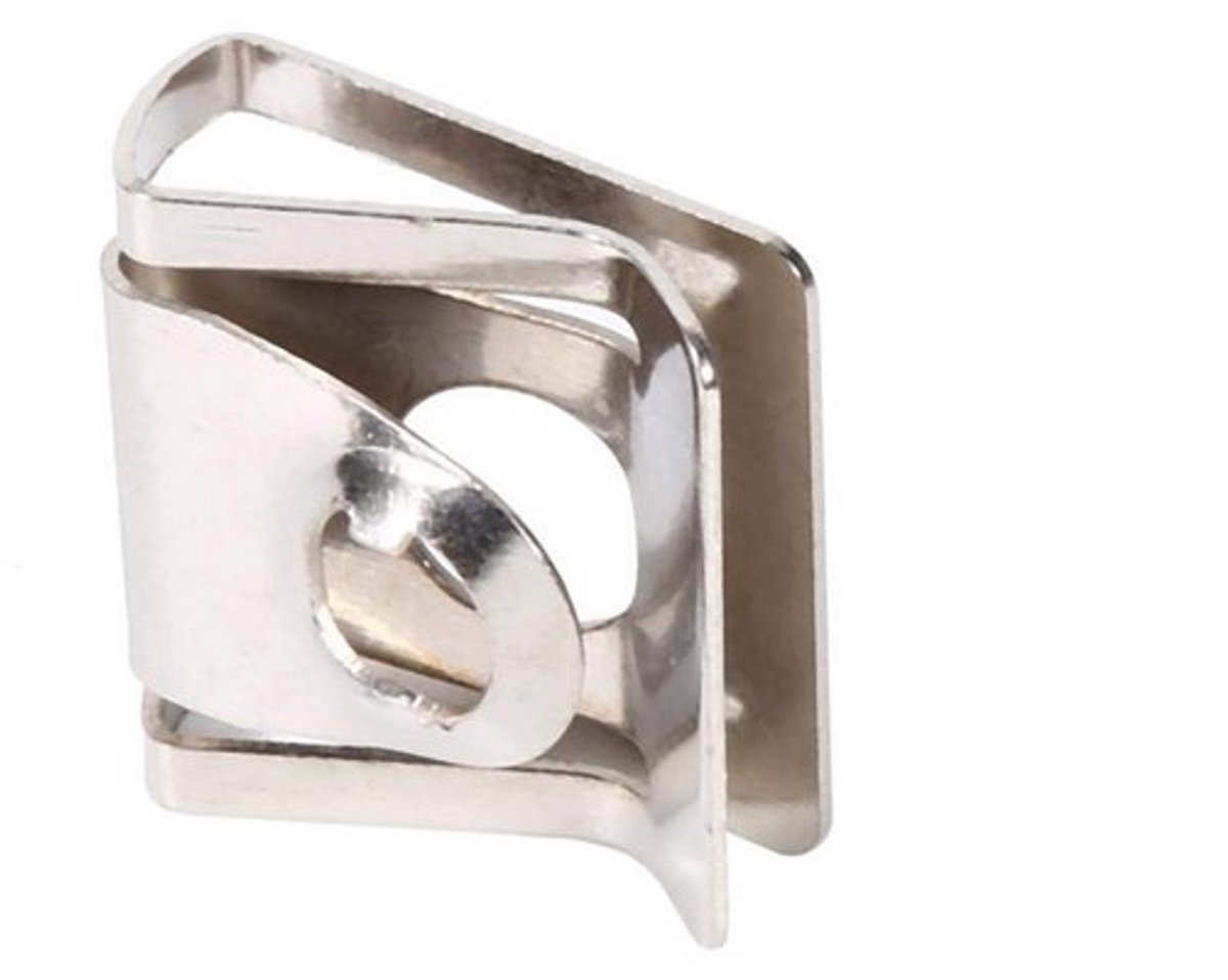 Viti di Copertura - Bevestigingsmiddelen - Mn-staal - 10x Clips - Afmetingen 2,5x2,4x1,3 cm - Geschikt voor B5 - Onderklepclips