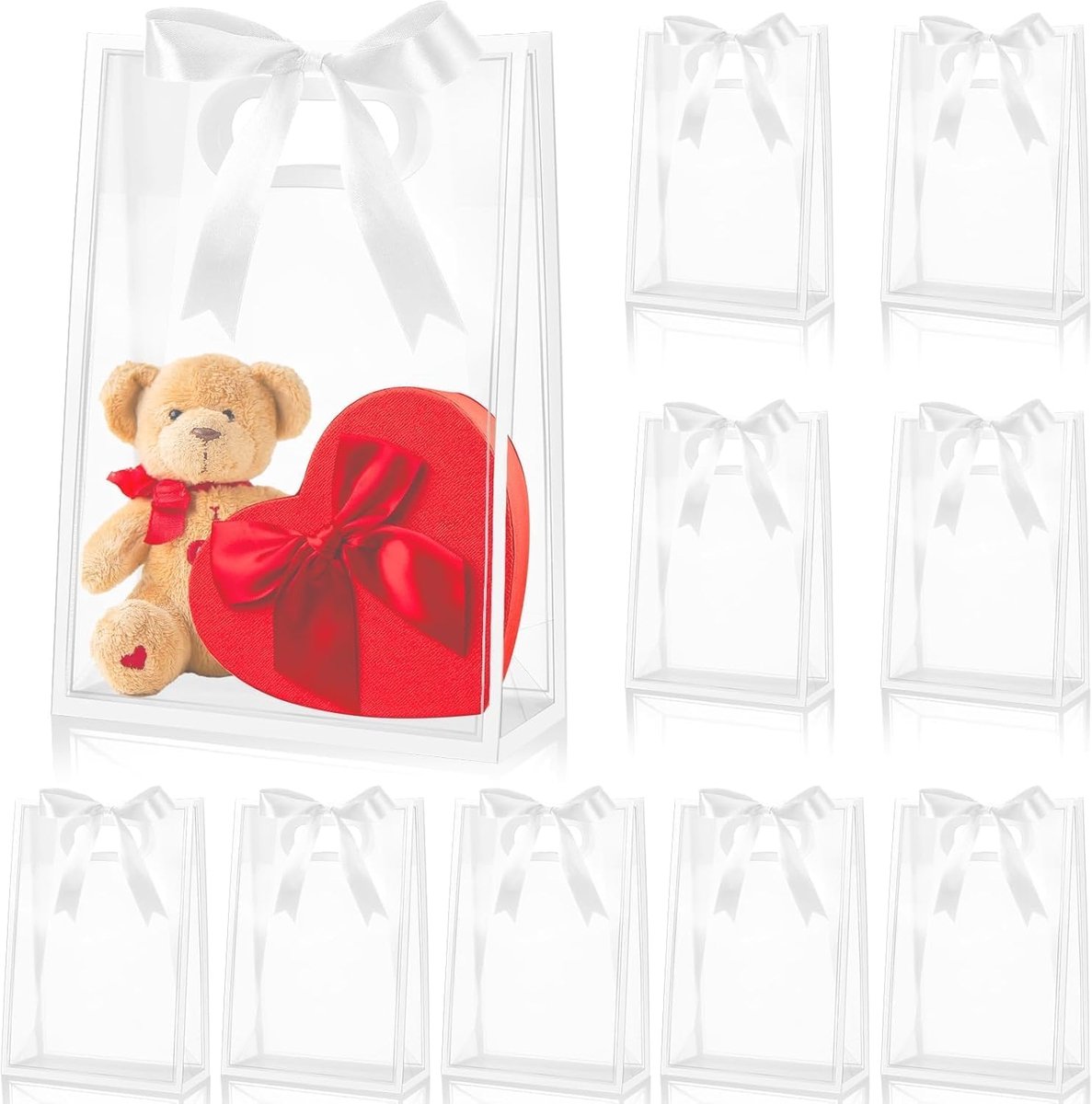 Cadeauzakjes wit - Papieren zakjes - 20 stuks - Perfect voor feestjes - ShopVlot