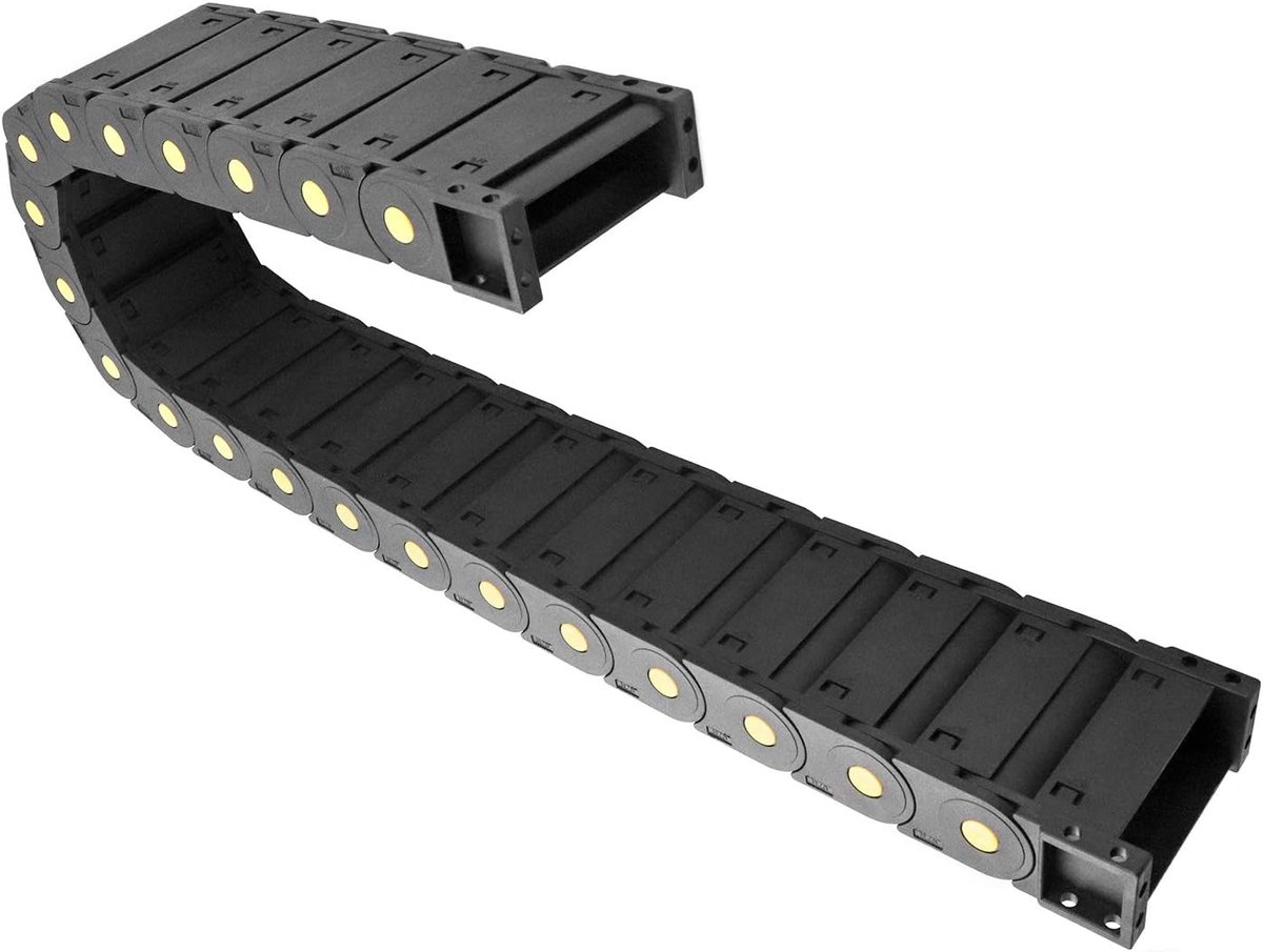 Ketting 25 mm x 77 mm - zwart - 1 meter - voor 3D printers en CNC machines - ShopVlot