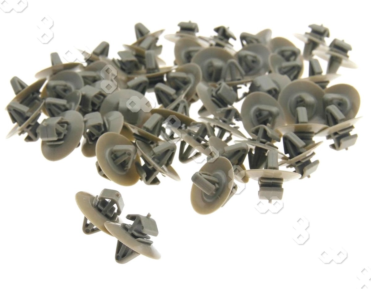 Trim Clips 50Pcs - Plastic - Voor Mouldings - Geschikt voor Renault Master - ShopVlot