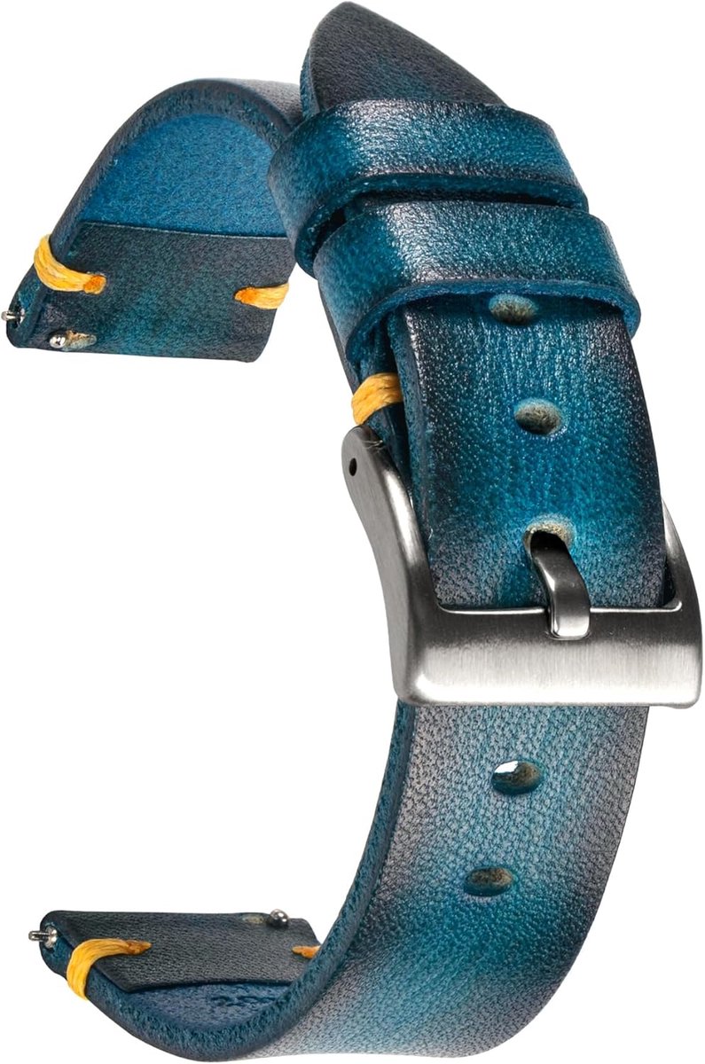 Retro Handmade Watch Strap Quick Release Vintage Leather Watch Band Replacement Choice of Width 18 mm 20 mm 22 mm 24 - ShopVlot