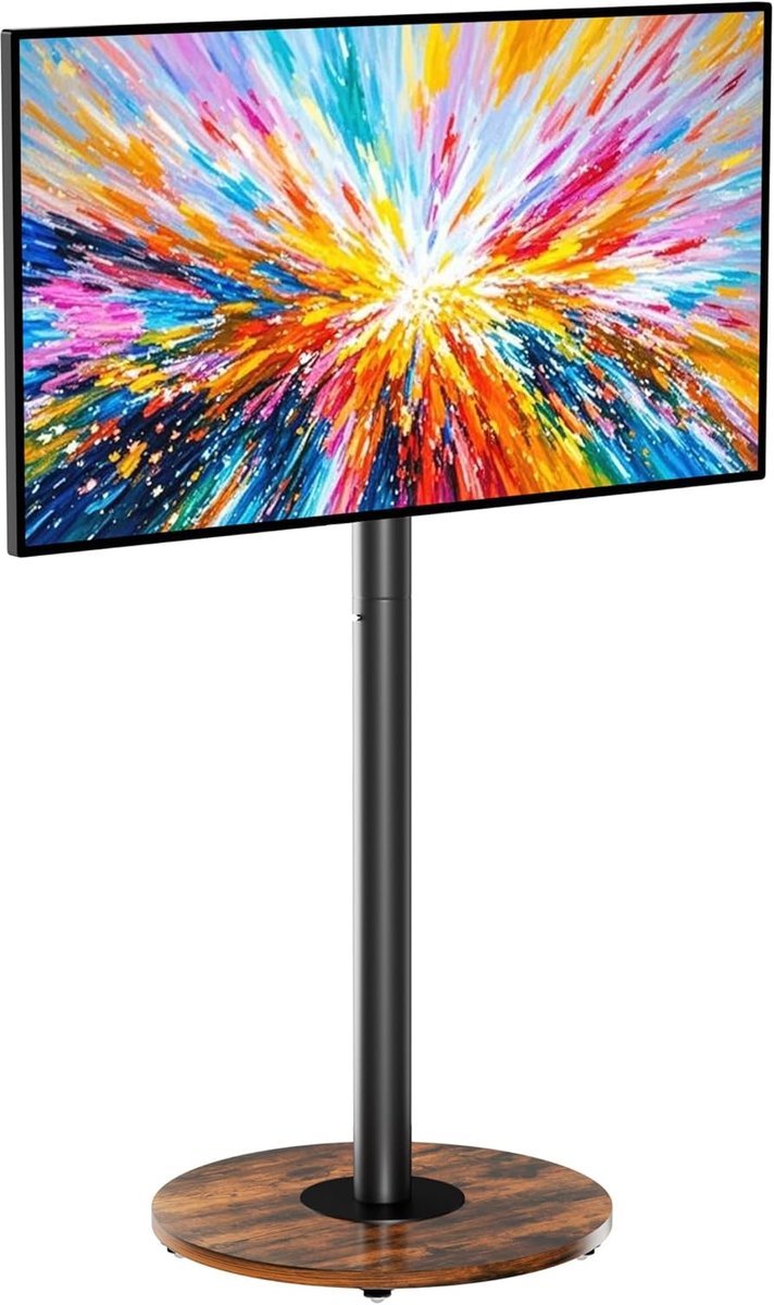 unho TV Stand Height Adjustable, TV Stand Rollable, TV Floor Stand for 40-75 Inch TV Stand, VESA 600x400mm, up to max. - ShopVlot