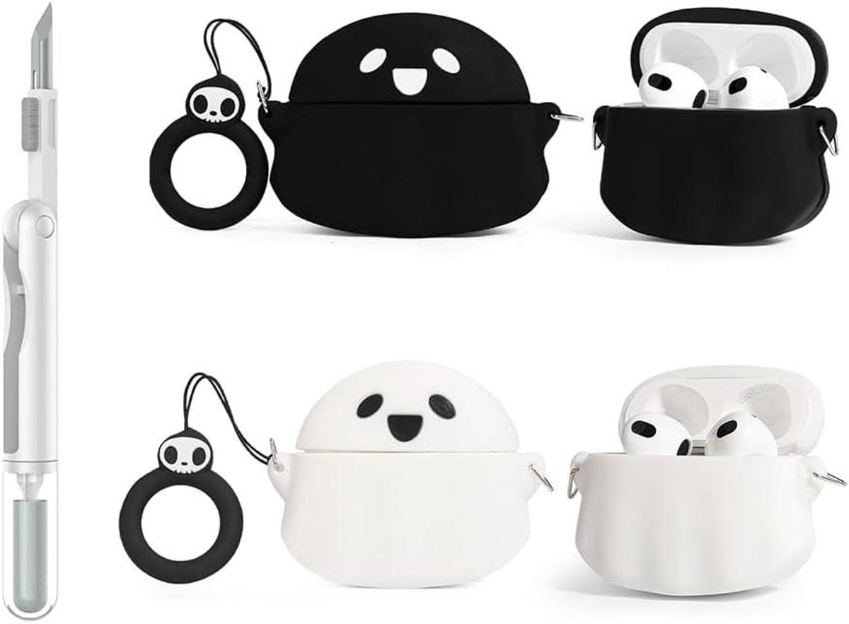 Hoesjes voor AirPods 3 - Beschermhoes Oortelefoons - Oortjes Beschermen - Inclusief Schoonmaak Kit - 120 Gram - Meerdere Kleuren