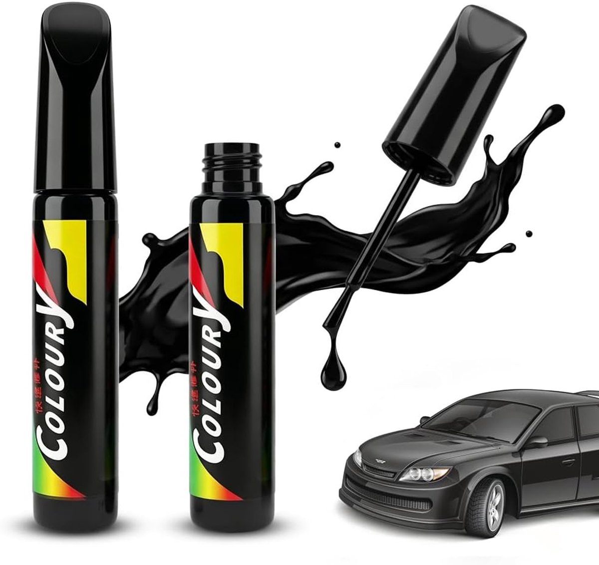 Lakstift, glanzend, zwart, lakstift voor auto - ShopVlot