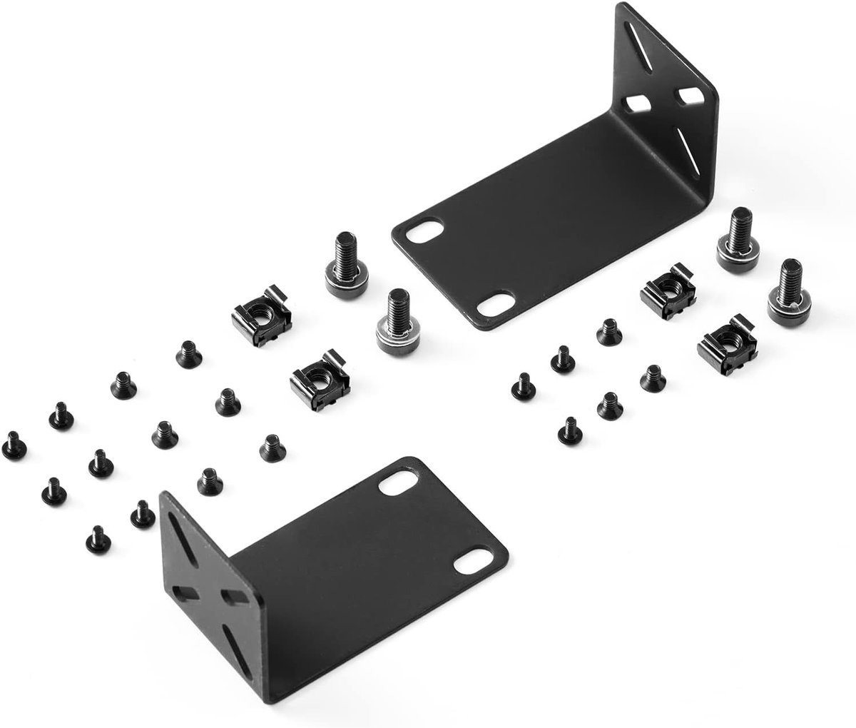 MokerLink Rack mounting kit for 33 cm wide switches, adjustable (center) - ShopVlot