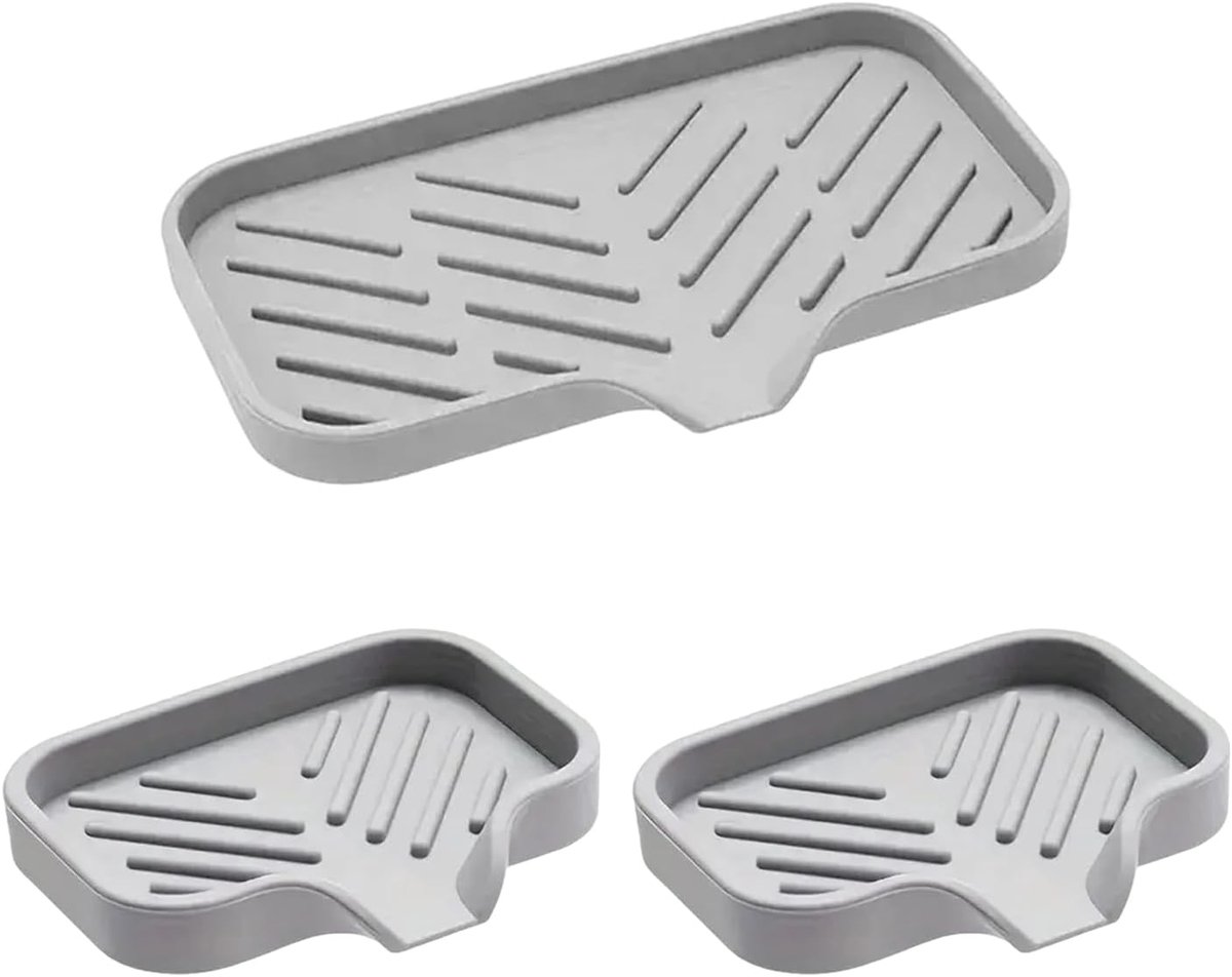 3 Stks Waterdichte Onderzetters, Keuken Siliconen Matten, Antislip Tafel Matten, Wastafel Spatwaterdicht, Waterdichte - ShopVlot