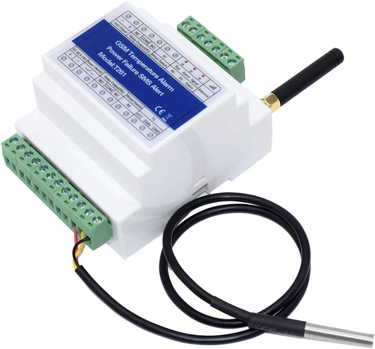 GSM T201 GSM T201 Temperature Alarm GSM 2G/3G/4G mentation status power failure alarm SMS 2 temperature sensor - ShopVlot