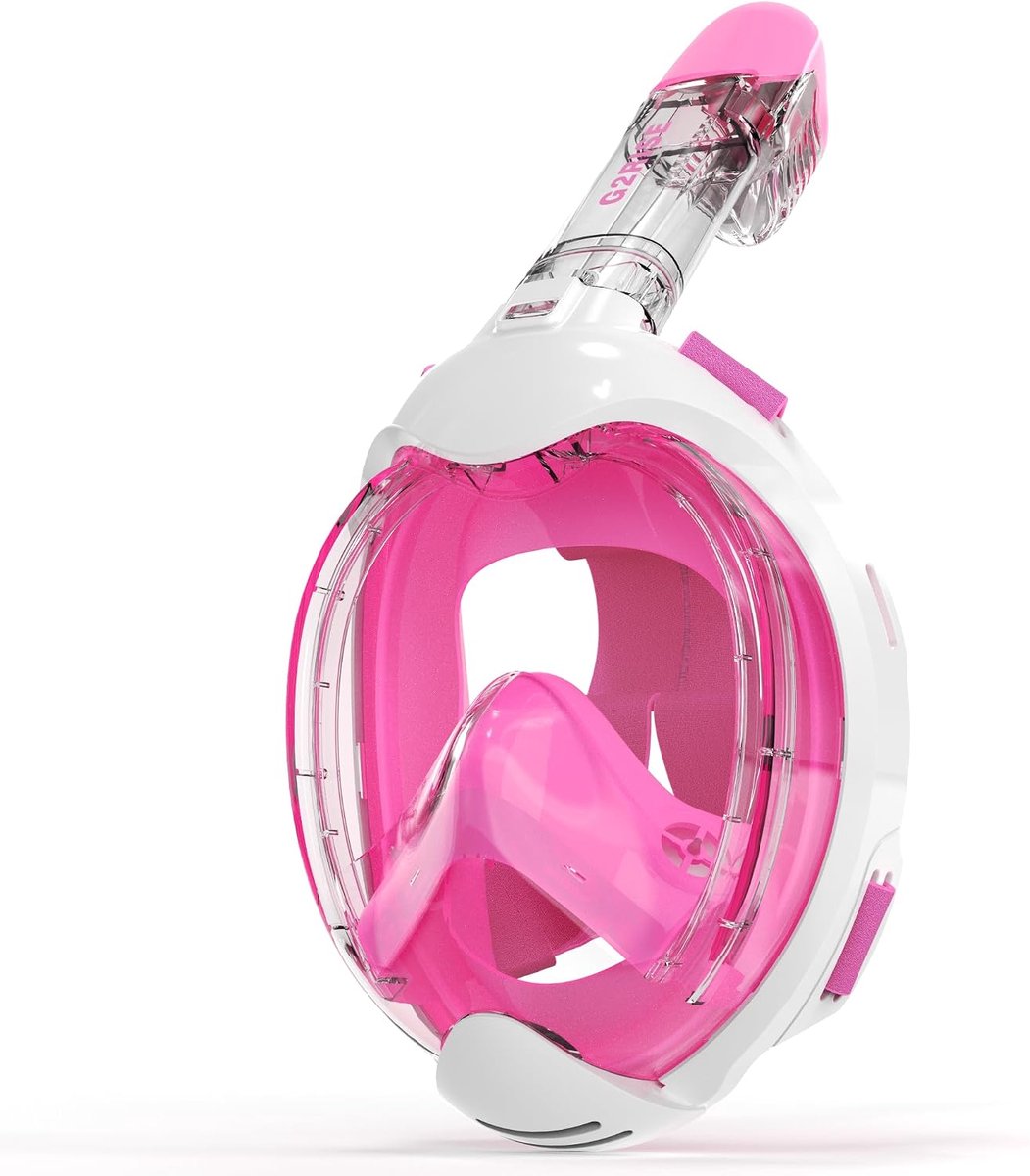 G2RISE Full Face Snorkel Mask Kids Snorkel Set, 180 Degree Panoramic Vision, Anti-Fog and Anti-Leak Dry Top Snorkel - ShopVlot