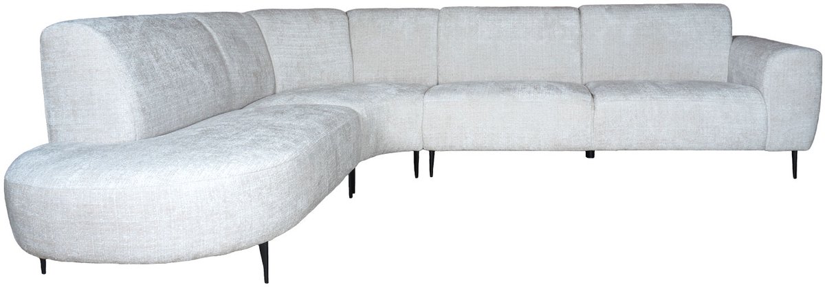 Home67 Hoekbank Mico Cremona 02 Naturel - Links - Moderne Loungebank in Hotel Chique Stijl