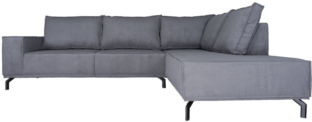 Home67 Hoekbank Ron Antraciet 67 - Rechts - Luxe Loungebank in Scandinavische / Hotel Chique Stijl