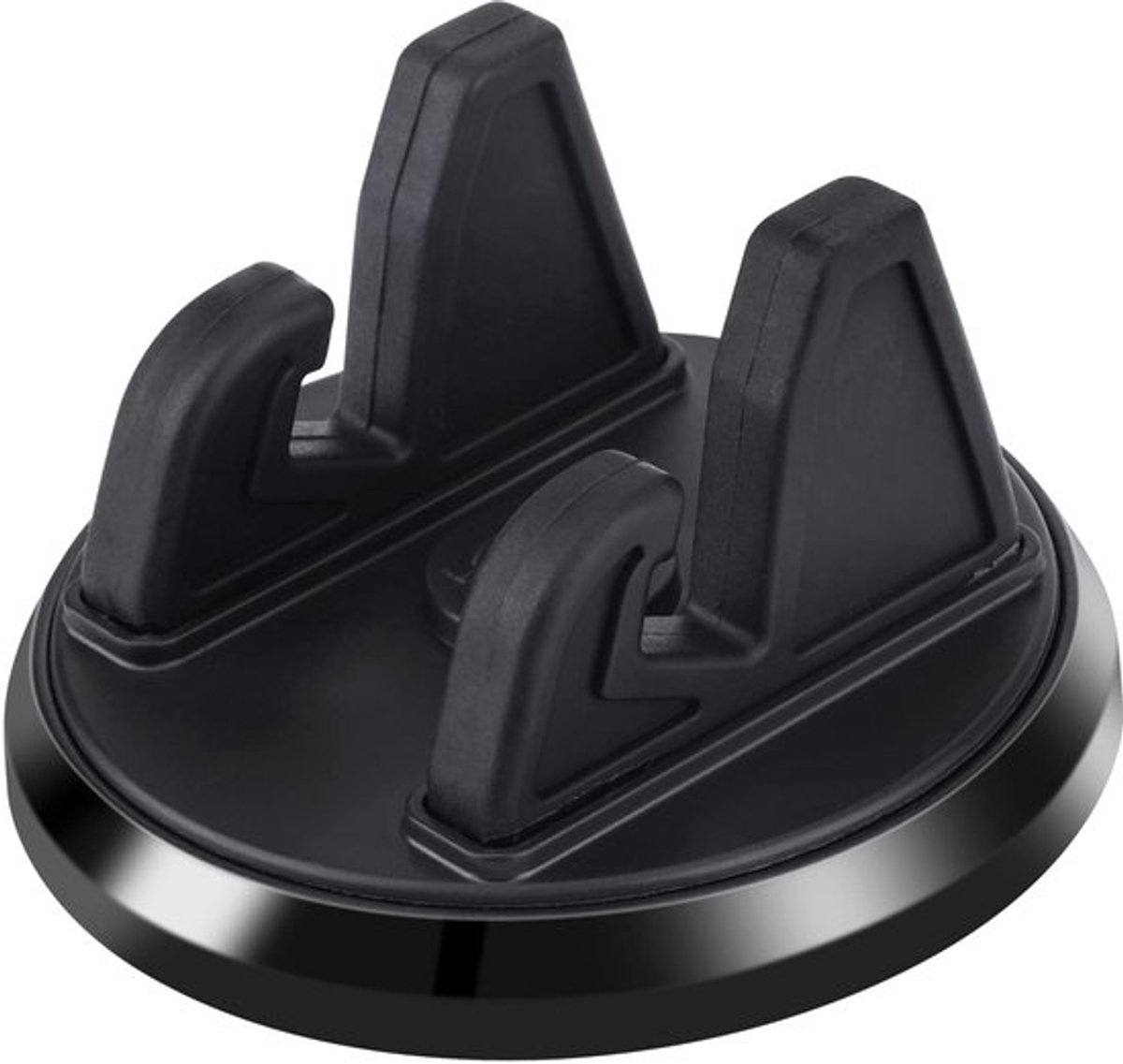 Autohouder voor mobiele telefoon, 360° draaibare houder voor mobiele telefoon in de auto, antislip siliconen houder voor het dashboard, geschikt voor de meeste smartphones (zwart)