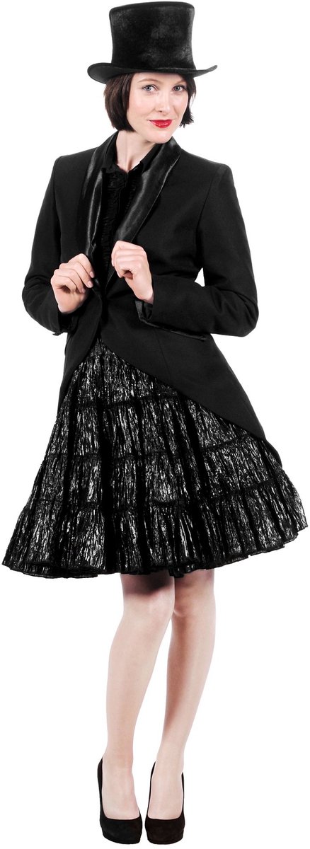 Dames Jacquet Deluxe - Kostuum voor carnaval