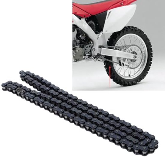 Dailygoods- Aandrijfketting 108 Links - Zware Ketting - Vervanging voor ATV/Quad - Motorfiets/Kart - Hoge Nauwkeurigheid - Directe Vervanging van Dailygoods — afbeelding 2