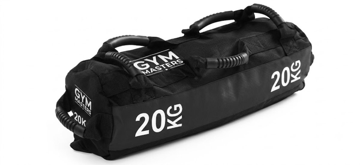 Gym Masters Sandbag 20 kg - Powerbag (excl. zand) - Zandzak & Gewichtzak - Ideaal voor CrossFit & HYROX & Gym race Training - Zwart