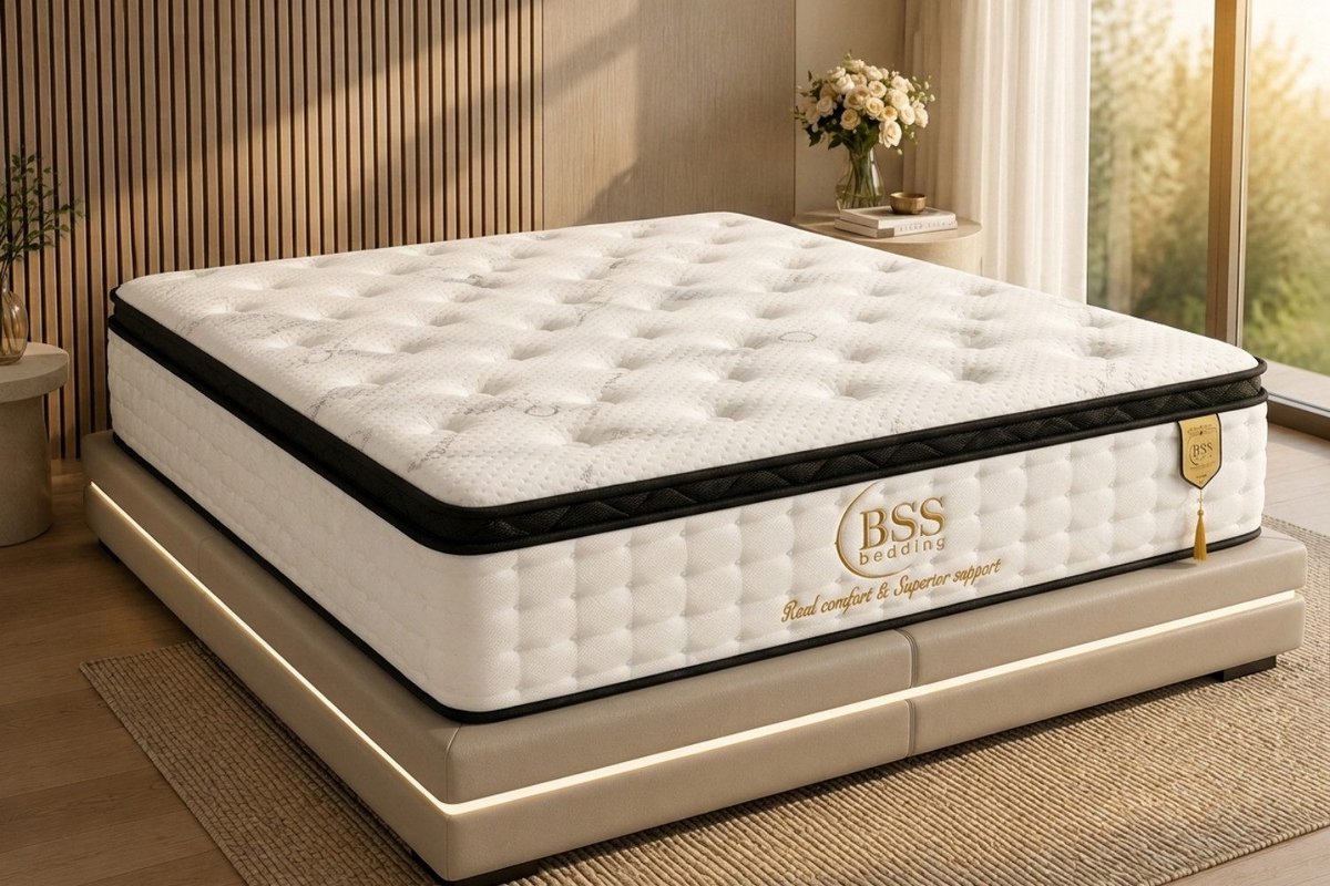 BSS Bedding Paris - Pocketvering Matras met Topper 140x200 cm thumbnail 4