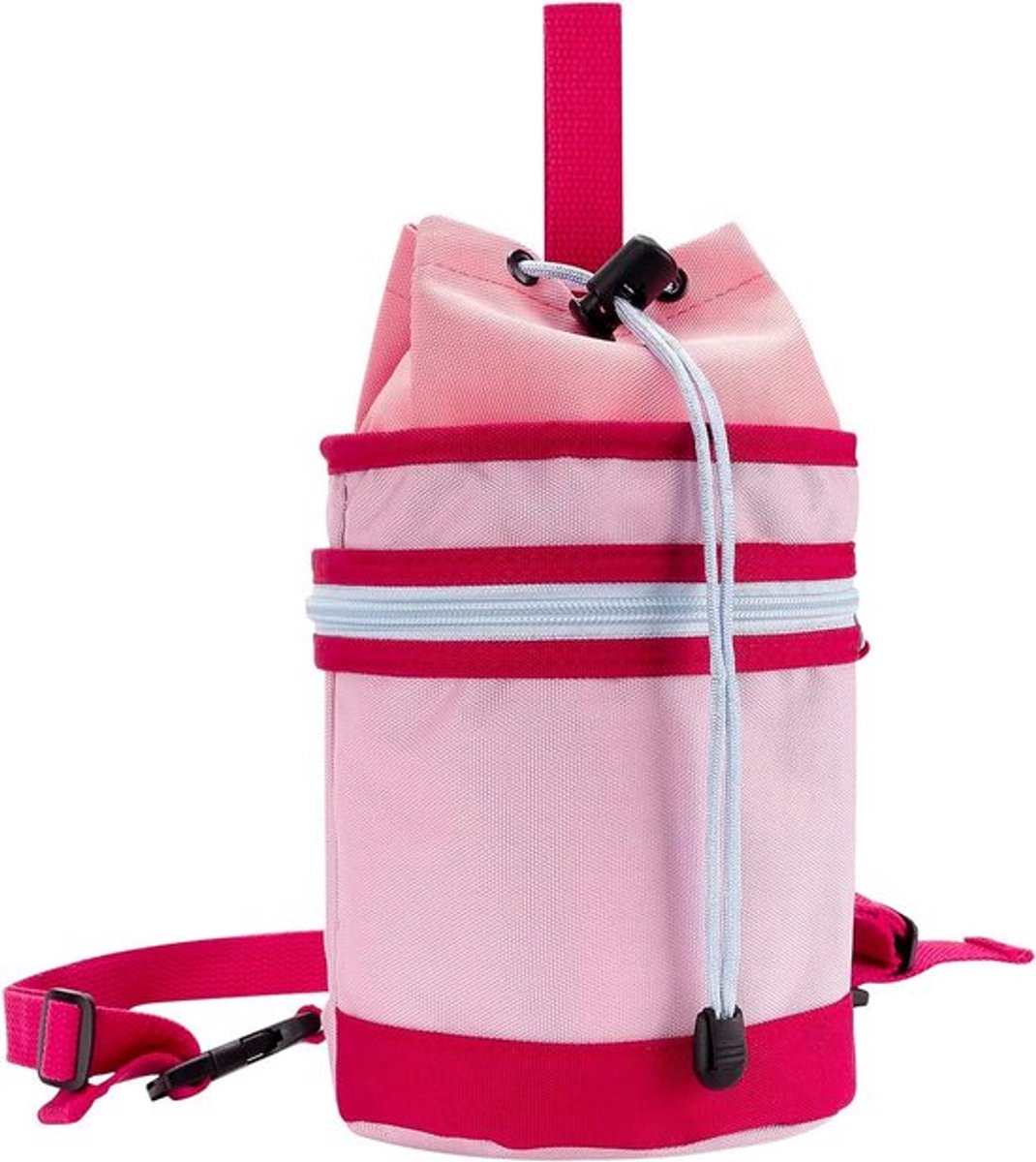 Draagtas voor waterflessen van een halve gallon - Waterbestendig - Zwart - Duurzaam materiaal - Verstelbare schouderband - Compatibel met YETI Rambler-fles, Hydro Flask, RTIC - Geschikt voor meeste waterkannen van 64 oz - Zwarte draagtas.