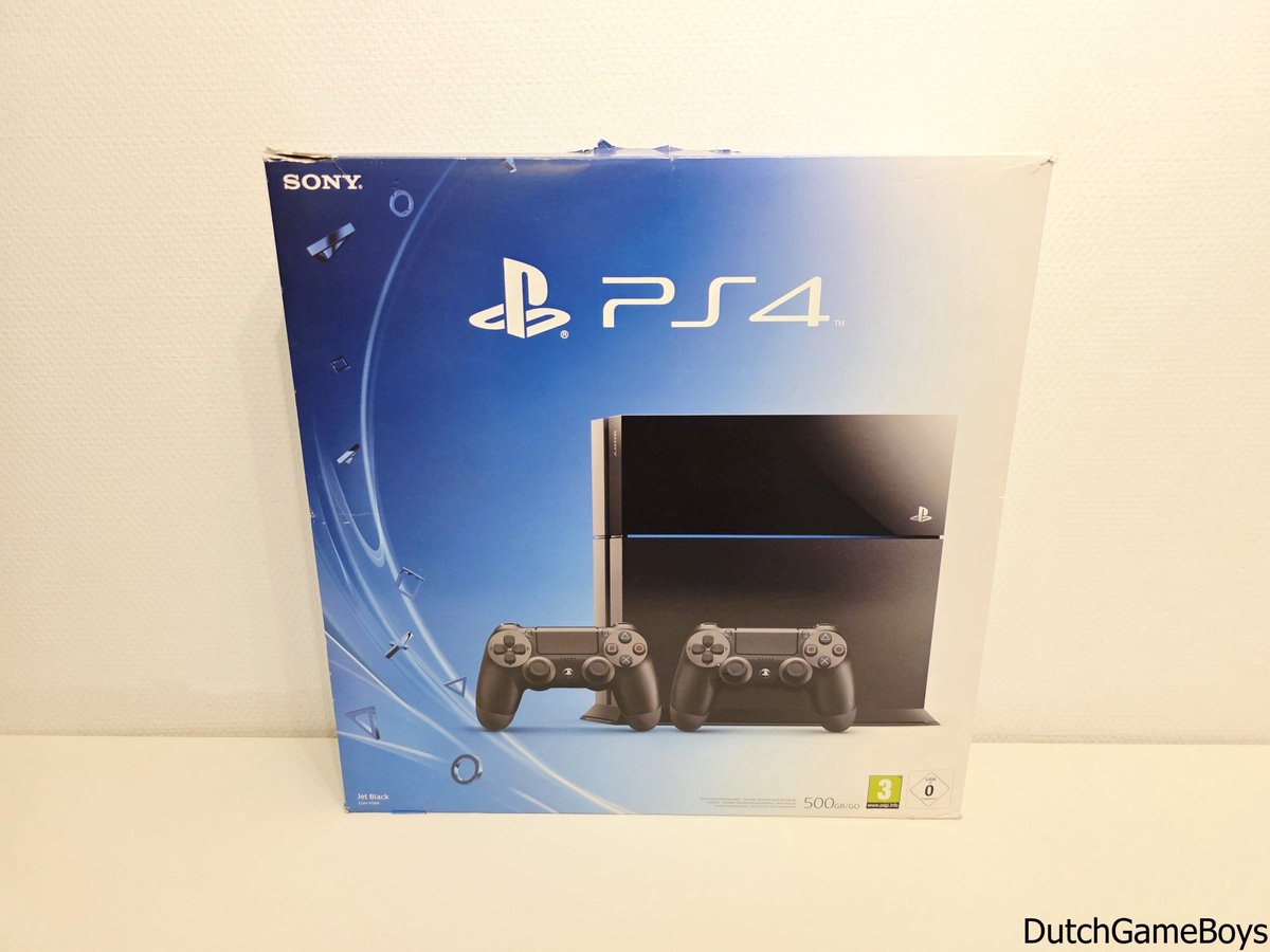Sony PlayStation 4 Console 500GB + 2 Wireless Dualshock 4 Controllers - Zwart PS4 bundel