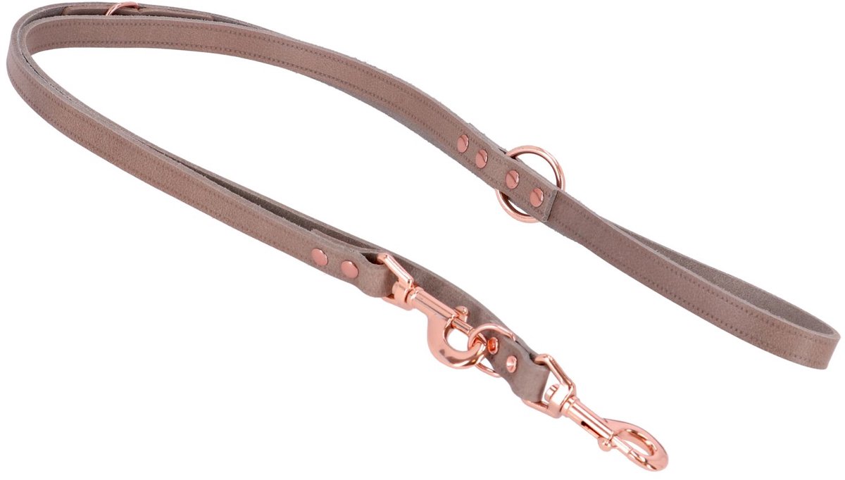 Adori Dresseerlijn Vintage Rose Met Print - Riem - 200x1.2 cm Grijs