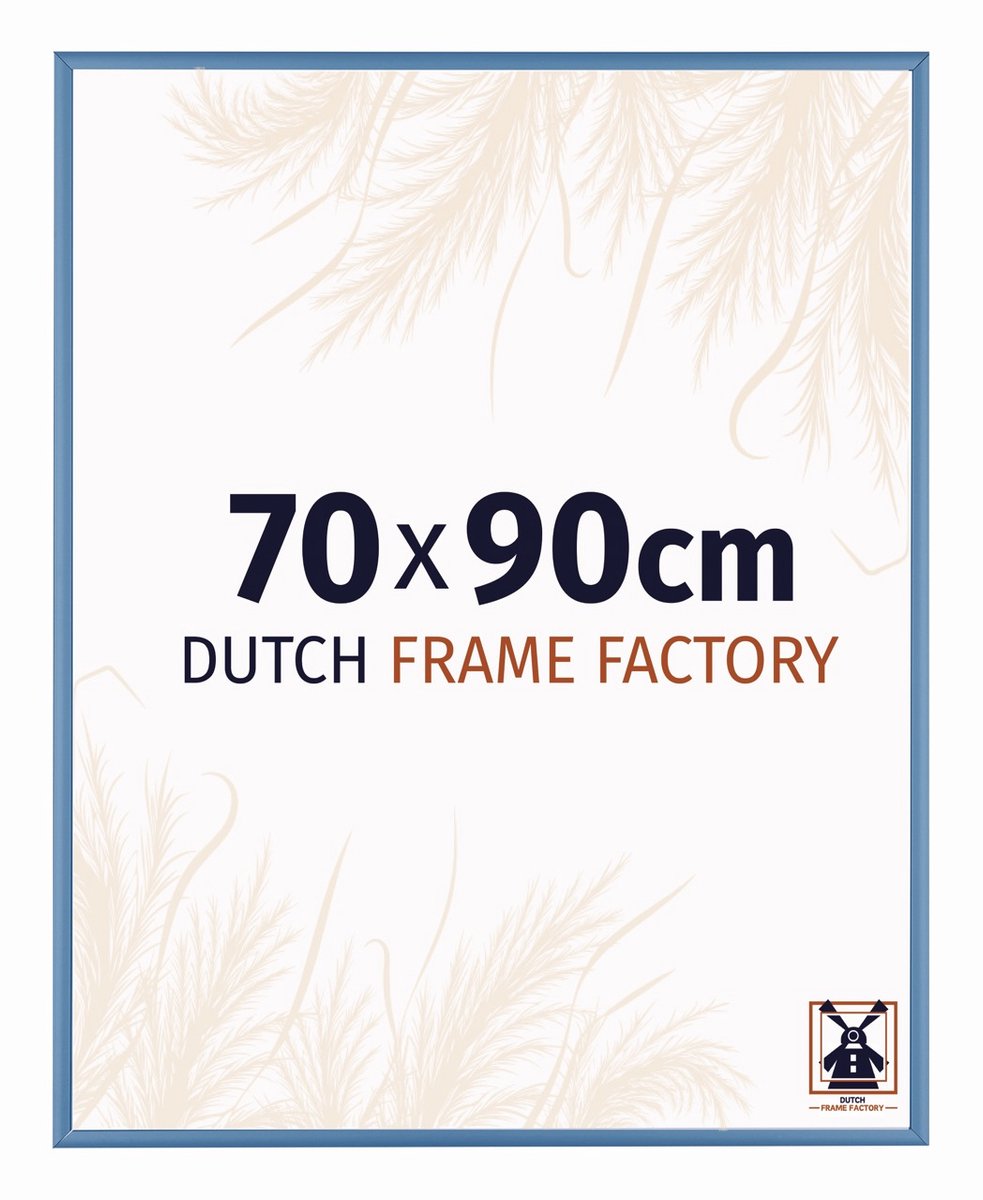 Fotolijst 70x90 cm - Aluminium - Staal Blauw - Kampen