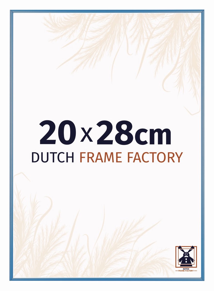 Fotolijst 20x28 cm - Aluminium - Staal Blauw - Kampen