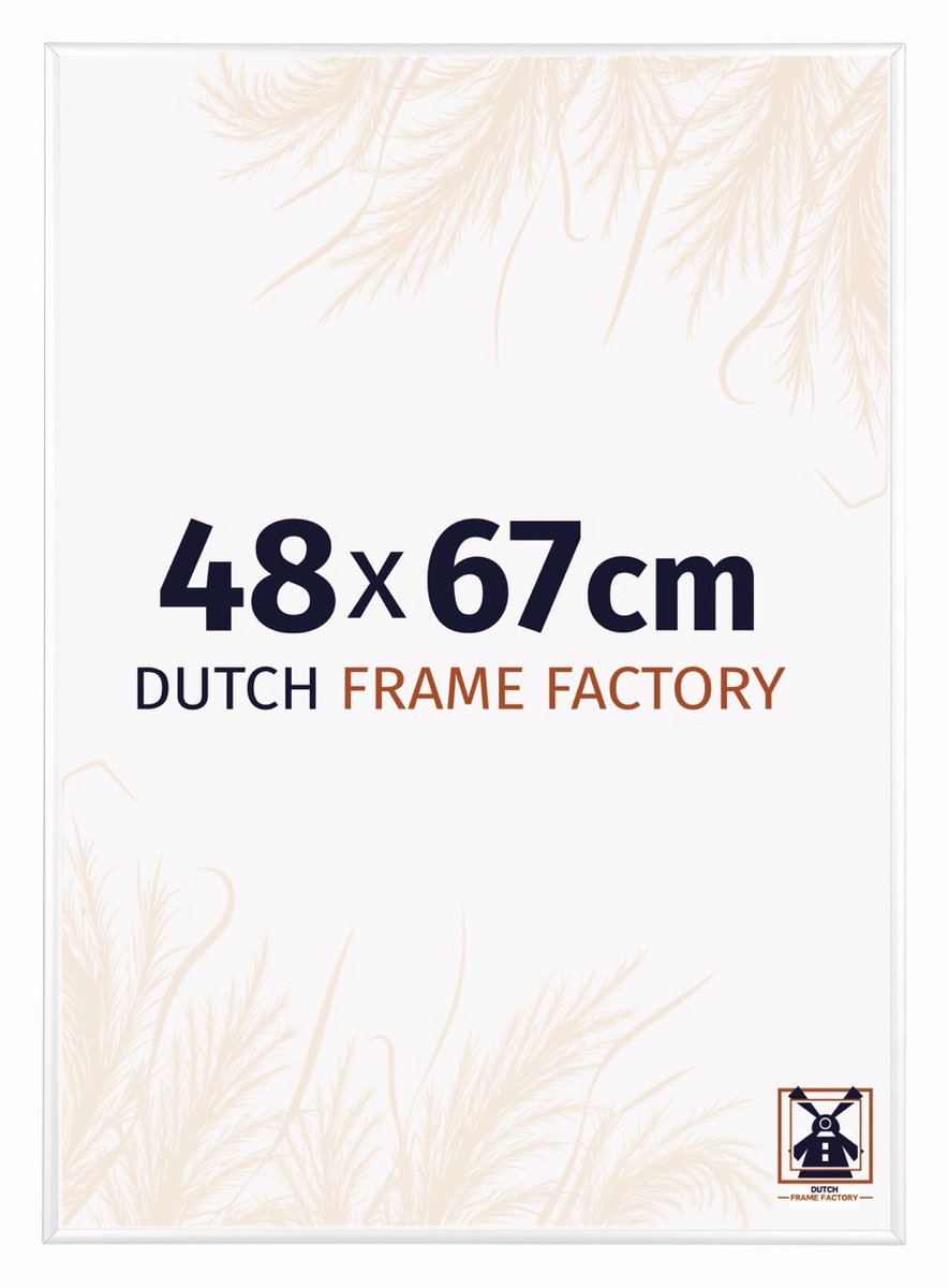 Dutch Frame Factory Fotolijst 48x67 cm - Aluminium - Wit Hoogglans - Kampen