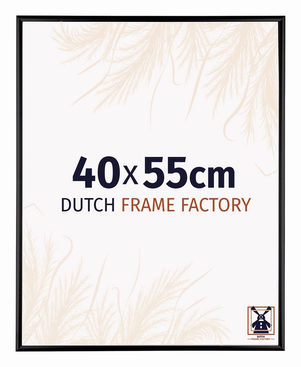 Dutch Frame Factory Fotolijst 40x55 cm - Aluminium - Zwart Mat - Kampen