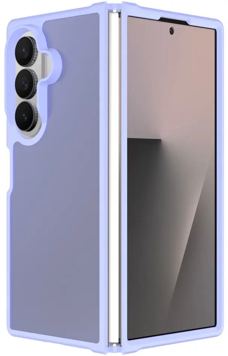 Hoesje Geschikt voor Samsung Galaxy Z Fold 8 Ultra - Matte Back Cover - Paars