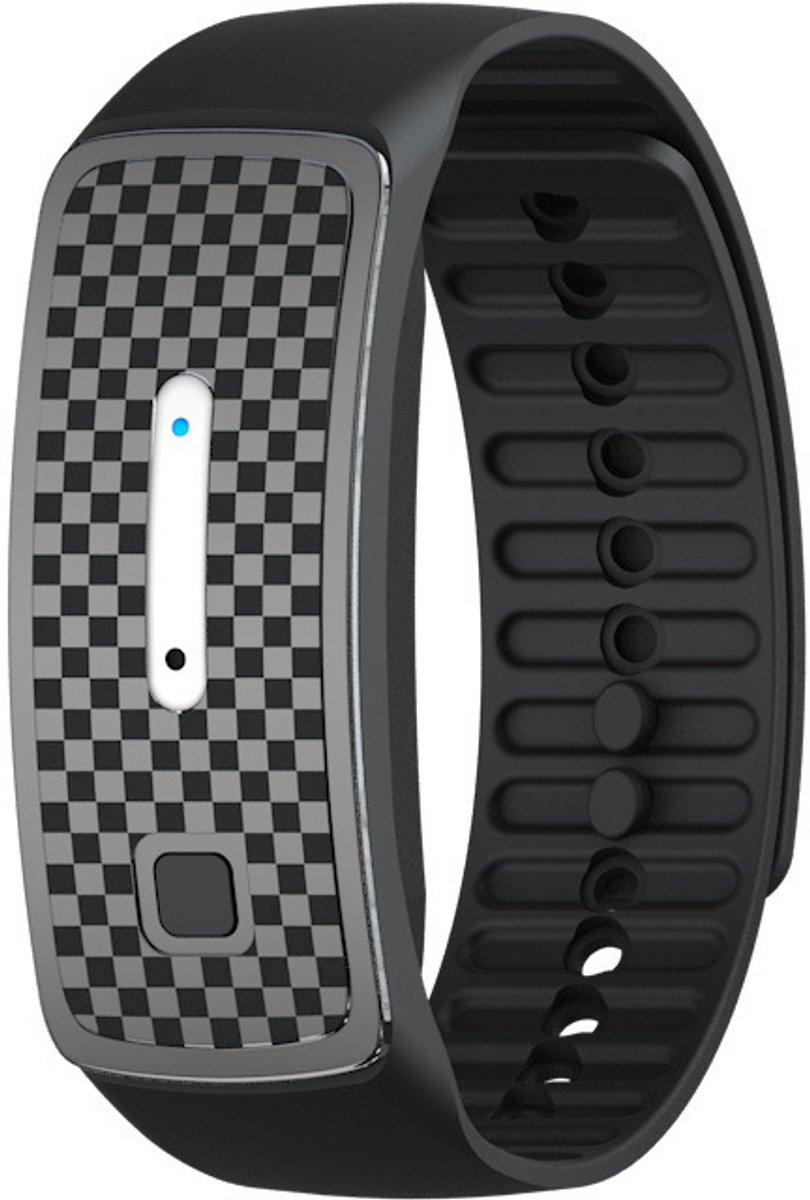 Ultrasone anti-muggenpolsband – elektronisch ultrasoon horloge – buitenmuggenband – ultrasone polsband – unisex (zwart).