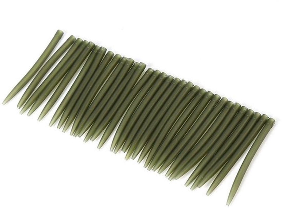 Anti Rigs Cover, 30 Stuks Tangle Sleeve voor Vissen (Donkergroen)